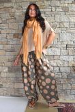 Basso Big Dot Balloon Cuff Pant Khaki & Tan